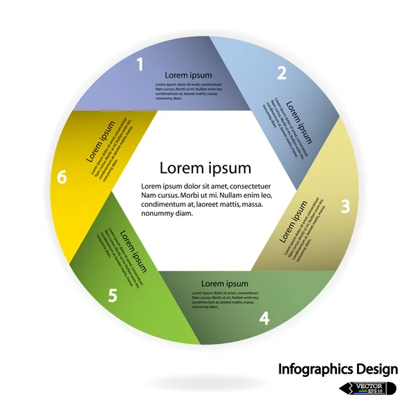 Banner de opciones de infografías modernas — Archivo Imágenes Vectoriales
