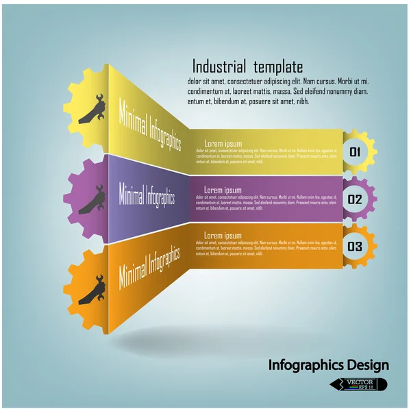 Banner de opciones de infografías coloridas . — Archivo Imágenes Vectoriales