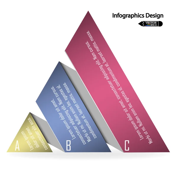 Modern színes infographics lehetőségek banner. — Stock Vector