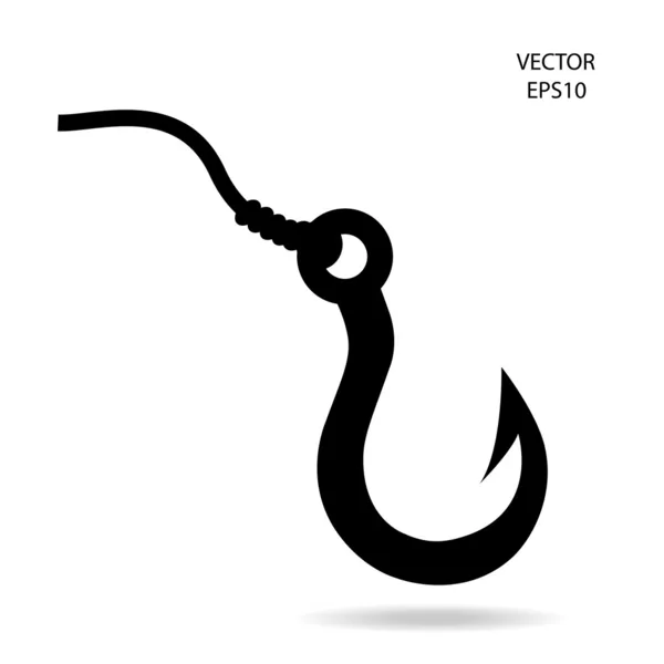 Gancho de pesca icono — Vector de stock