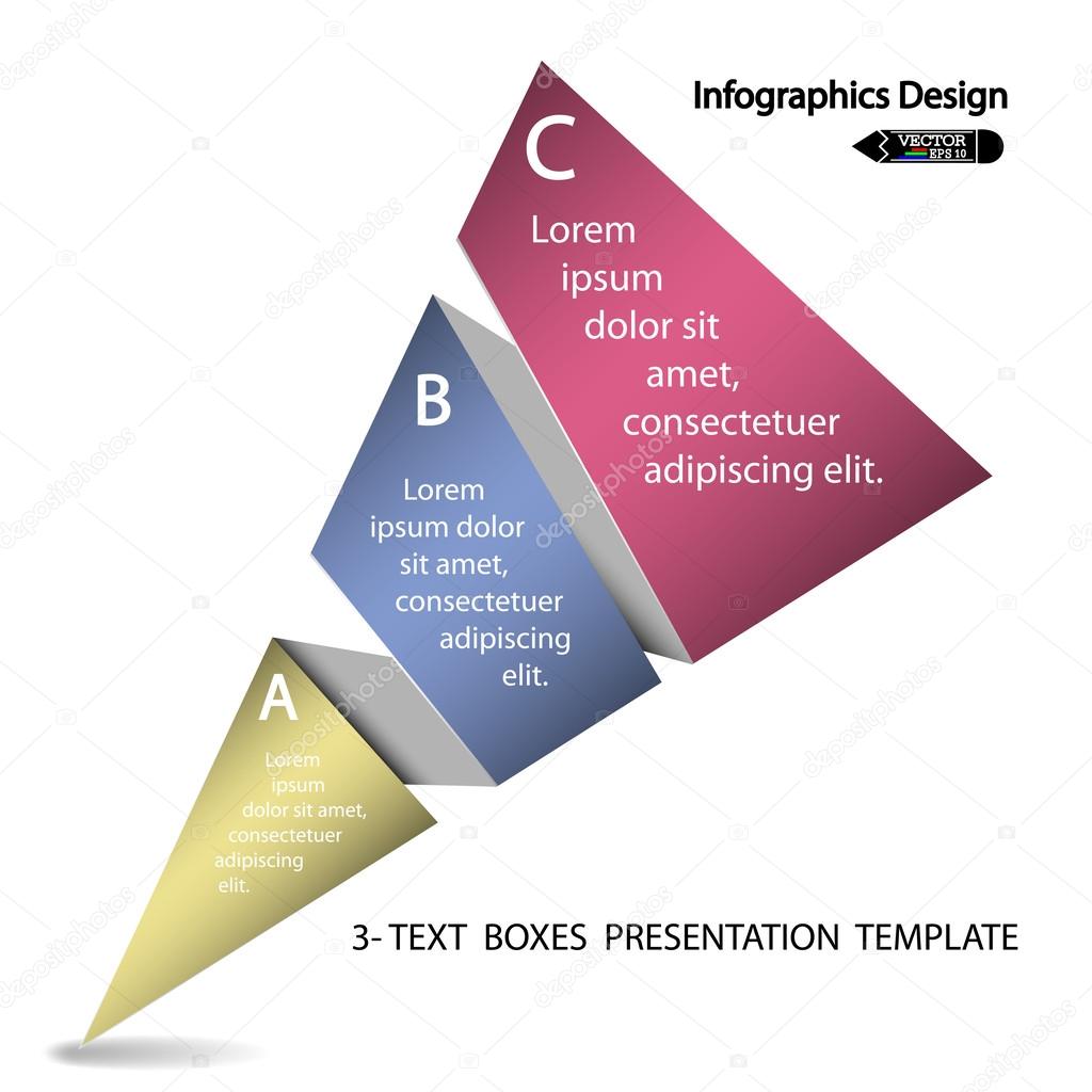 Colorful infographics options banner.