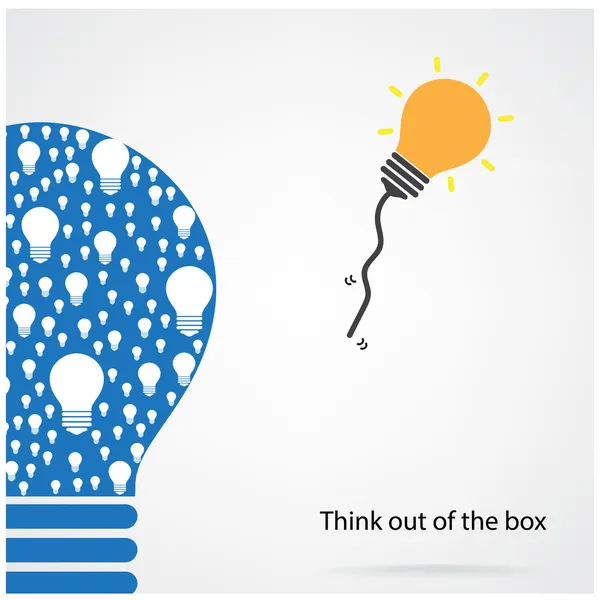 Think out of the box concept — Stock Vector