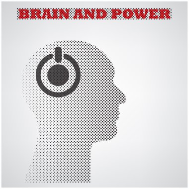 yaratıcı siluet yarı ton başına