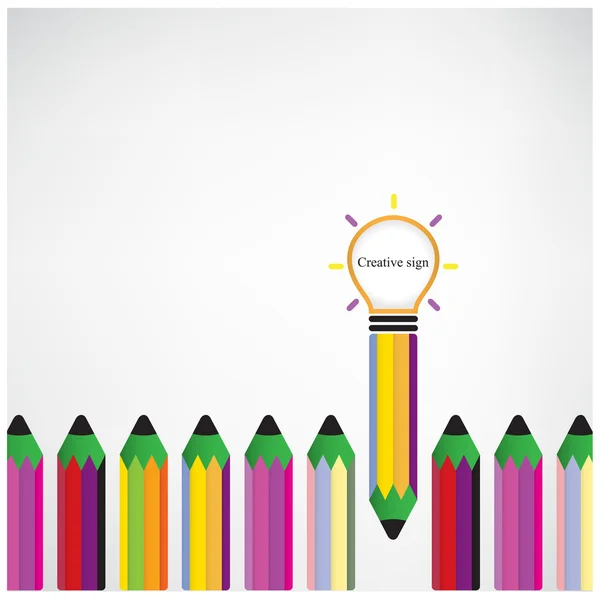 Creative light bulb Idea concept background — Stock Vector
