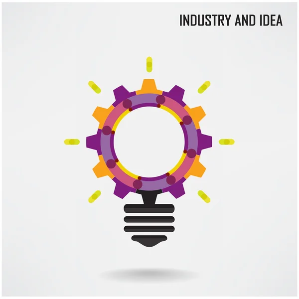 创意灯泡工业的概念背景设计 — 图库矢量图片