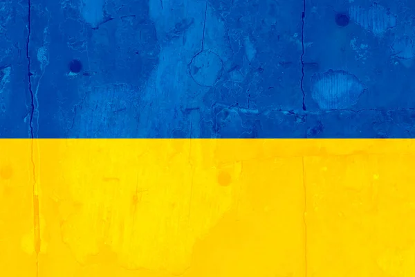 Ukraine Flagge Mit Grunge Effekt — Stockfoto