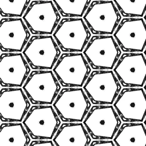 Abstract Background Symmetrical Pattern Black White — ストック写真