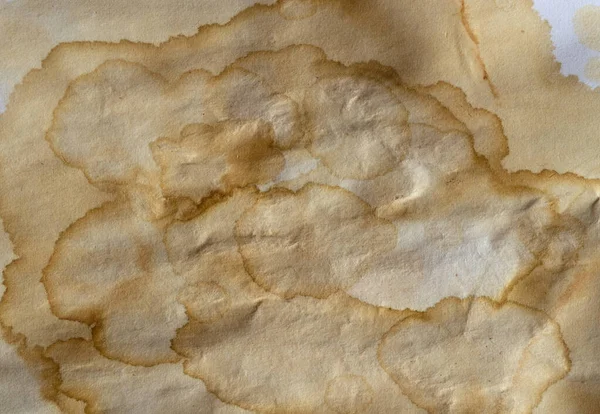 Old Paper Texture Coffee Stains Background Overlay — Stock Photo, Image
