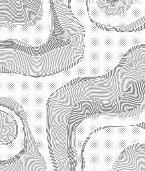 Patrón Líneas Puntos Abstractos Line Art — Vector de stock