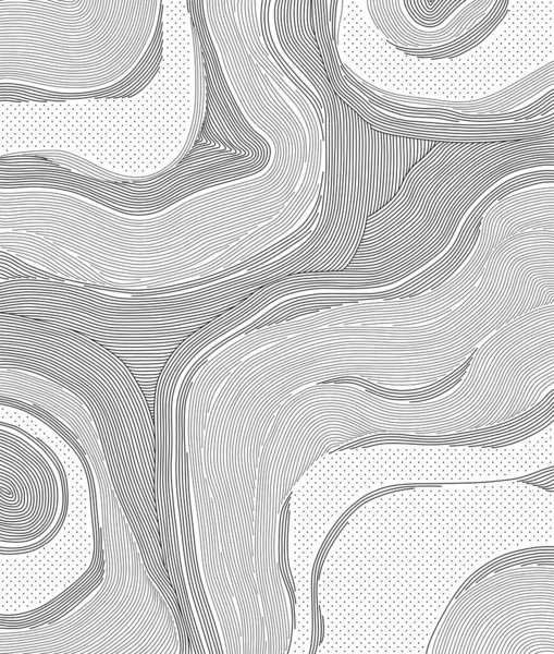 Lignes Abstraites Motif Points Art Linéaire — Image vectorielle