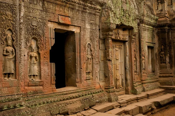 Ankor wat tempel sniderier Stockfoto