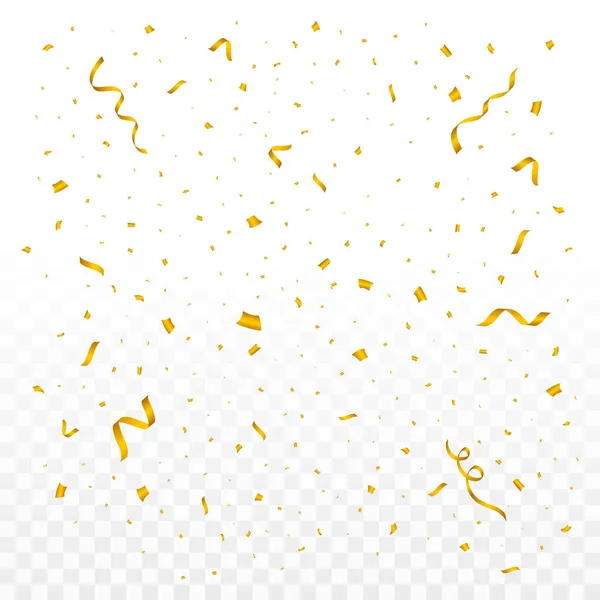 节庆背景的Confetti矢量图解 简单的锡箔圆饼下落背景 背景透明 庆祝活动和聚会 — 图库矢量图片
