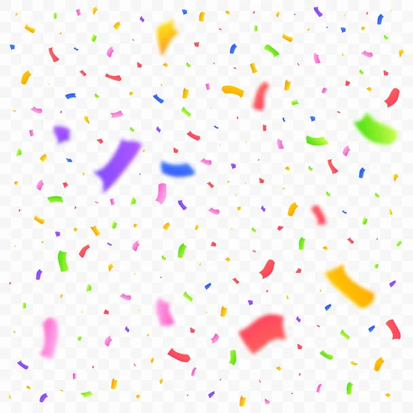 Confetti Fili Lame Esplosione Sfondo Illustrazione Vettoriale Multicolore Realistica Dei — Vettoriale Stock