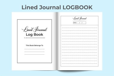 KDP dahili günlük defteri. Kalemle kaplı günlük defteri. KDP dahili kayıt defteri. Günlük iç şablonu. Görev listesi günlük şablonu. Lined günlük iç tasarım.