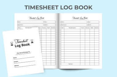 Zaman çizelgesi KDP içerisinin şablonu. Ofis çizelgesi düzenleme şablonu. Zaman yönetimi kayıt defteri KDP 'nin içi. İş programı yönetim günlüğü şablonu. KDP iç kayıt defteri.