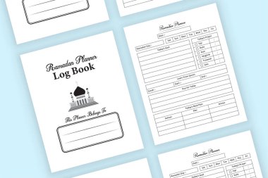 Ramazan bilgileri KDP dahili defter. Oruç ve Ramazan aktivite kayıt defteri. KDP dahili dergisi. Ramazan yemek planlayıcısı ve izleyici günlük şablonu.