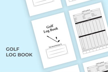 Golf puanı dergisi KDP 'nin iç mekanı. Golf skoru izleyicisi ve araba bilgi defteri şablonu. KDP dahili kayıt defteri. Golf konumu ve oyuncu bilgi günlüğü şablonu. Spor skor defteri KDP içerisi.