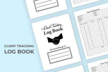 KDP dahili istemci izleme günlüğü. Müşteri bilgileri ve hizmet takip defteri içerisi. KDP dahili kayıt defteri. İş ve ofis için gerekli istemci izleme günlüğü şablonu.