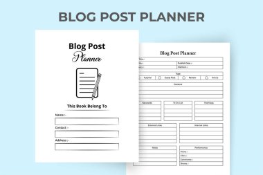 Günlük günlüğü ve görev takip cihazı KDP içerisi. Sosyal medya blog yazarı bilgileri ve dizüstü bilgisayar şablonu ayarlanıyor. KDP dahili dergisi. Günlük iletisi planlayıcısı ve anahtar sözcük izleyici içereName.