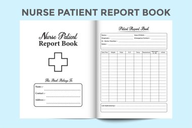 Hemşire hasta KDP 'nin iç dizüstü bilgisayarını rapor etti. Günlük tıbbi bilgi kontrolörü ve hasta tıbbı takip cihazı. KDP dahili kayıt defteri. Hemşire hasta raporu ve sağlık durumu not defteri şablonu.
