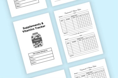 KDP 'nin içerisindeki takviye ve vitamin takip cihazı. Haftalık vitamin ve beslenme ilacı bilgi takip şablonu. KDP dahili dergisi. Ek bilgi ve vitamin takip cihazı içereName.