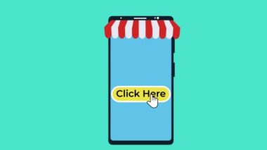 İnternetten cep telefonuyla 4K animasyon alışverişi. eCommerce uygulama servisi. Akıllı telefonlu 4K görüntüleri. Çevrimiçi iş ödemesi, sohbet ve dağıtım servisi animasyon videosu.