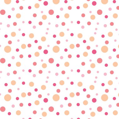 Abstract dot shape pattern design for bed sheets and book covers. Endless pattern texture decoration with colorful dots for wallpaper. Cute love pattern texture for background.