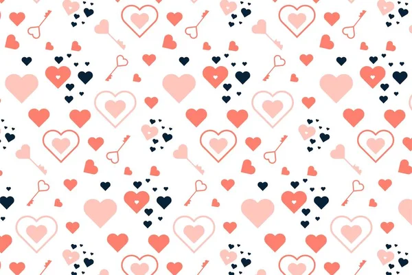 Abstraktes Liebesmuster Hintergrund Für Tapeten Und Bettwäsche Liebe Muster Design — Stockvektor