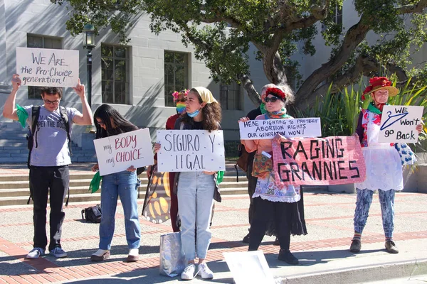 Berkeley Mars 2022 Participants Non Identifiés Manifestation Rise Abortion Rights — Photo