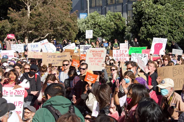 San Francisco May 2022 Participants Womens Rights Protest Scotus Leak — Photo