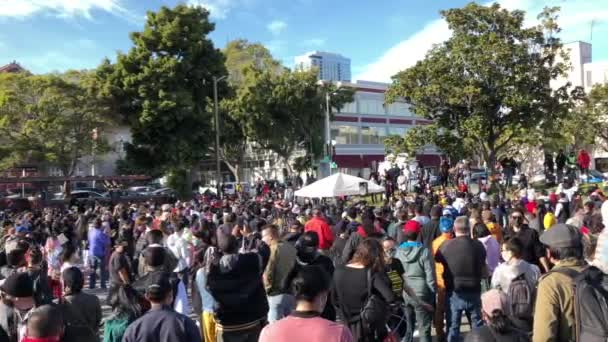 Oakland Feb 2021 Video Participantes Identificados Love Our People Heal — Vídeo de stock