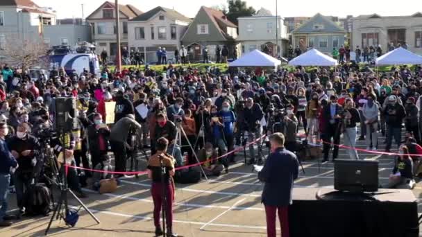 Oakland Feb 2021 Video Participantes Identificados Love Our People Heal — Vídeos de Stock