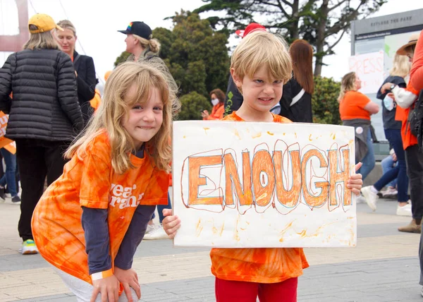 San Francisco Června 2022 Noste Orange Stop Gun Násilí Březen — Stock fotografie