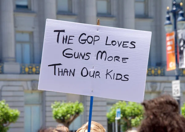 San Francisco Juin 2022 Stop Gun Violence Protest Les Participants — Photo