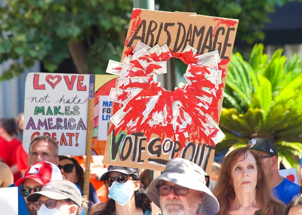 Oakland Czerwca Uczestnicy Marszu Protestu Życiowego Frank Ogawa Plaza Oakland — Zdjęcie stockowe