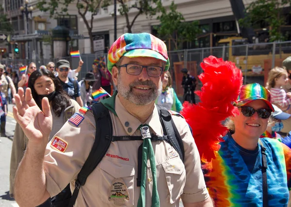 San Francisco Junio 2022 Participantes Identificados Celebran Desfile Del Orgullo —  Fotos de Stock