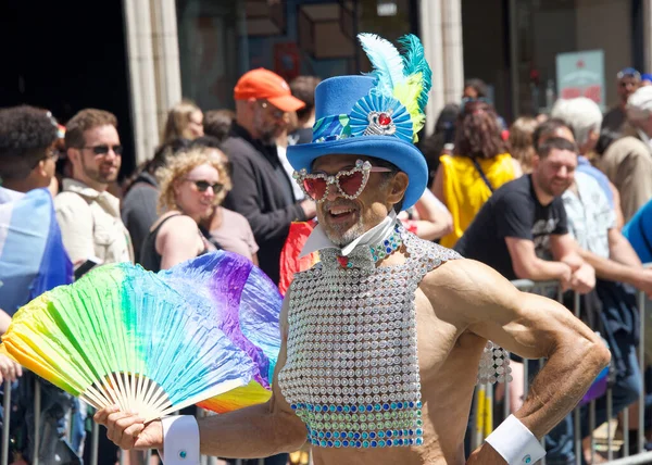 San Francisco Junio 2022 Participantes Identificados Celebran Desfile Del Orgullo —  Fotos de Stock