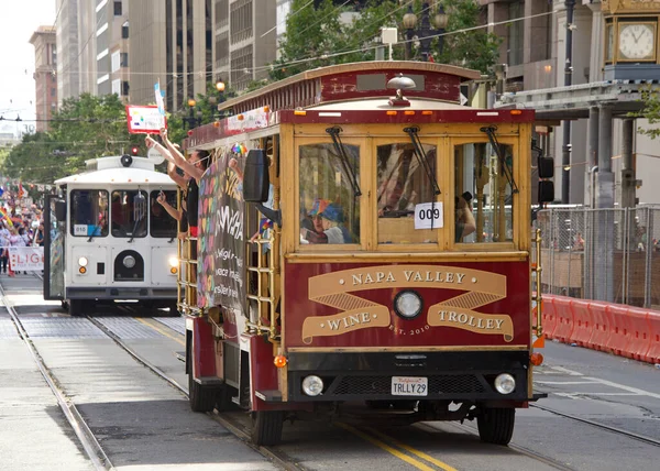 San Francisco Junio 2022 Participantes Identificados Celebran Desfile Del Orgullo — Foto de Stock