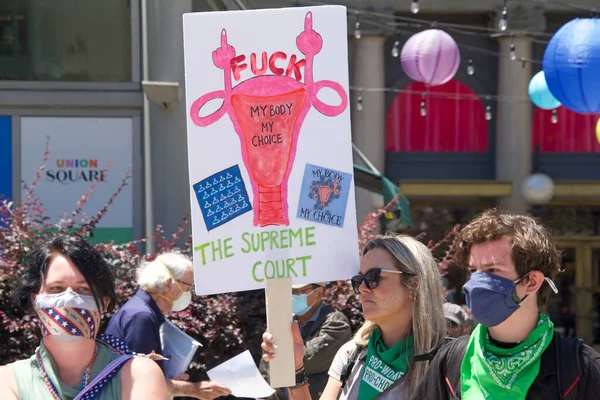 San Francisco July 2022 Unidentified Participants Abortion Rights Protest Rally — Φωτογραφία Αρχείου