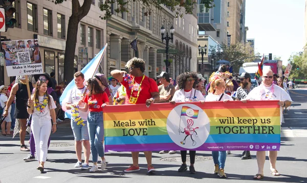 Oakland Sept 2022 Unidentified Participants Celebrate Oakland Gay Pride Parade — Fotografia de Stock
