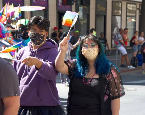 Oakland Sept 2022 Unidentified Participants Celebrate Oakland Gay Pride Parade — стокове фото