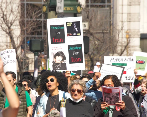 San Francisco Oct 2022 Participants Rise Abortion Bayarea Organized Women — Stock Photo, Image