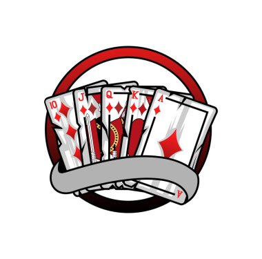 Card Suit elmas tasarımı illüstrasyon vektörü biçimi, tasarım ihtiyaçlarınız, logonuz, illüstrasyonunuz, animasyonunuz vs. için uygundur.