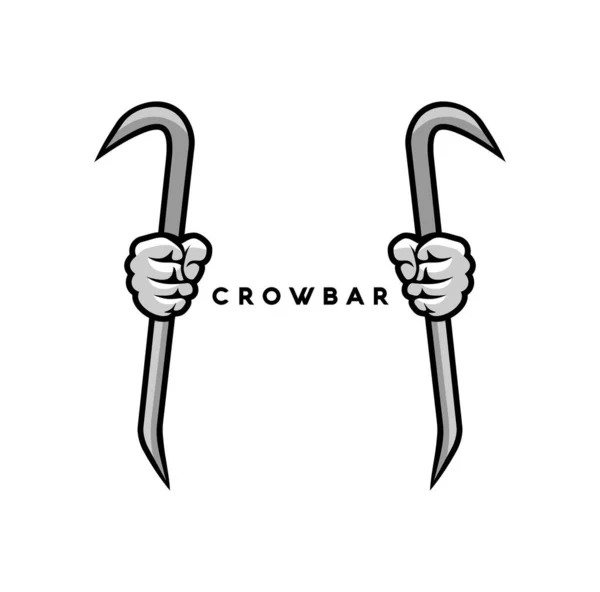 Crowbar Design Illustration Vecteur Eps Format Adapté Vos Besoins Conception — Image vectorielle