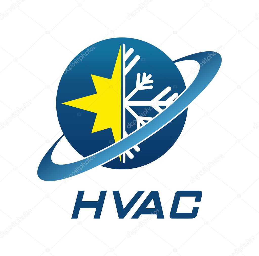 HVAC logo design illustration vector eps format , suitable for your design needs, logo, illustration, animation, etc.
