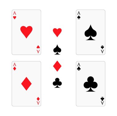 Ace card Suit elmas tasarımı illüstrasyon vektörü biçimi, tasarım ihtiyaçlarınız, logonuz, illüstrasyonunuz, animasyonunuz vs. için uygundur.