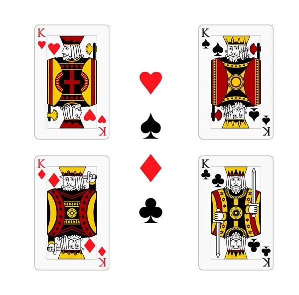 King Card Suit Diamante Disegno Illustrazione Formato Vettoriale Eps Adatto — Vettoriale Stock