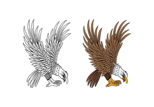 United State Marine Corps Eagle Ega Design Illustration Vector Eps — Archivo Imágenes Vectoriales