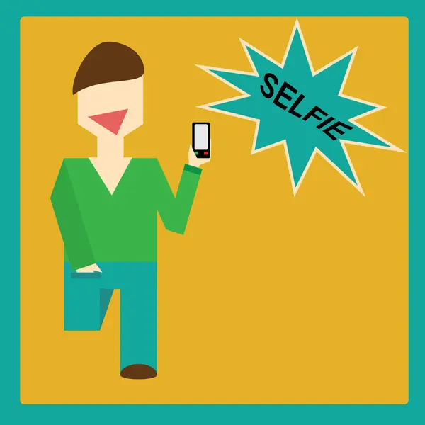 Selfie icon — Stock Vector