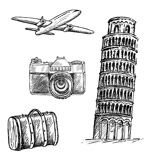 Toren van Pisa — Stockvector
